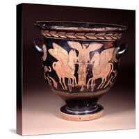Red-Figure Bell Krater Depicting Eos Riding Her Chariot from the Sea, Lucanian, circa 440-420 BC-Pisticci Painter-Stretched Canvas