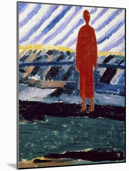 Red Figure, c.1928-Kasimir Malevich-Mounted Giclee Print