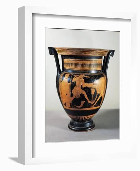 Red-Figure Pottery, Attic Krater Depicting Heracles and Achelous-null-Framed Giclee Print