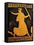 Red-Figure Pottery, Krater, Detail, Running Maenad-null-Framed Stretched Canvas