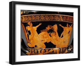 Red-Figured Attic Crater, Called Crater of Antaios-Euphronios-Framed Giclee Print
