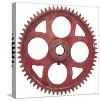 Red Fine Tooth Gear-Retroplanet-Stretched Canvas