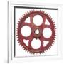 Red Fine Tooth Gear-Retroplanet-Framed Giclee Print