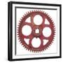 Red Fine Tooth Gear-Retroplanet-Framed Giclee Print