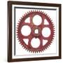 Red Fine Tooth Gear-Retroplanet-Framed Giclee Print