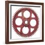 Red Fine Tooth Gear-Retroplanet-Framed Giclee Print