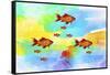 Red Fish M3-Ata Alishahi-Framed Stretched Canvas