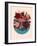 Red Floral Collage-null-Framed Art Print