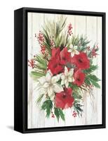 Red Floral II-PI Studio-Framed Stretched Canvas