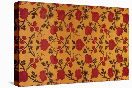 Red Flower Pattern-null-Stretched Canvas