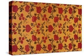 Red Flower Pattern-null-Stretched Canvas