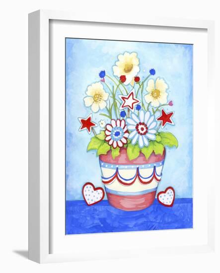 Red Flower Pot-Valarie Wade-Framed Giclee Print