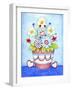 Red Flower Pot-Valarie Wade-Framed Giclee Print