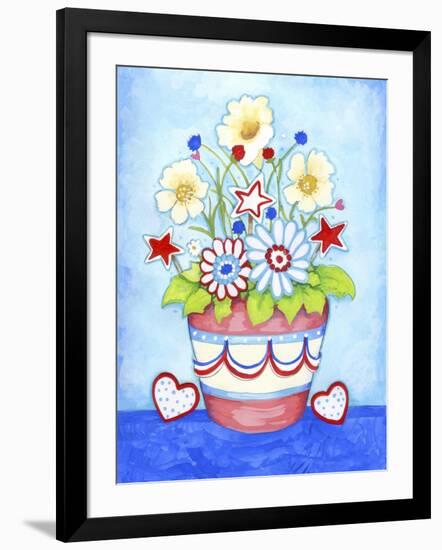 Red Flower Pot-Valarie Wade-Framed Giclee Print