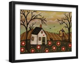 Red Flowers 1-Karla Gerard-Framed Giclee Print