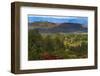 Red flowers and farmland in the mountain, Konso, Ethiopia-Keren Su-Framed Photographic Print