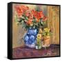 Red Flowers-Allayn Stevens-Framed Stretched Canvas