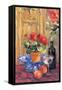 Red Flowers-Allayn Stevens-Framed Stretched Canvas