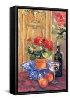 Red Flowers-Allayn Stevens-Framed Stretched Canvas