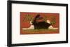 Red Folk Bunny-Lisa Hilliker-Framed Art Print