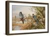 Red-footed Falcons-Carl Donner-Framed Giclee Print