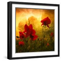 Red for Love-Philippe Sainte-Laudy-Framed Premium Photographic Print