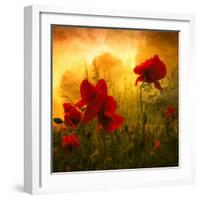 Red for Love-Philippe Sainte-Laudy-Framed Premium Photographic Print