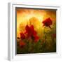 Red for Love-Philippe Sainte-Laudy-Framed Premium Photographic Print