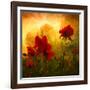 Red for Love-Philippe Sainte-Laudy-Framed Premium Photographic Print