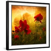 Red for Love-Philippe Sainte-Laudy-Framed Premium Photographic Print