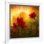 Red for Love-Philippe Sainte-Laudy-Framed Premium Photographic Print