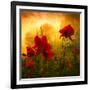 Red for Love-Philippe Sainte-Laudy-Framed Premium Photographic Print