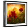 Red for Love-Philippe Sainte-Laudy-Framed Photographic Print