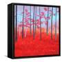 Red Forest Morning-Herb Dickinson-Framed Stretched Canvas