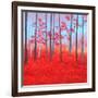 Red Forest Morning-Herb Dickinson-Framed Photographic Print