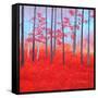 Red Forest Morning-Herb Dickinson-Framed Stretched Canvas