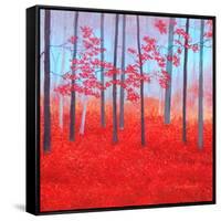 Red Forest Morning-Herb Dickinson-Framed Stretched Canvas