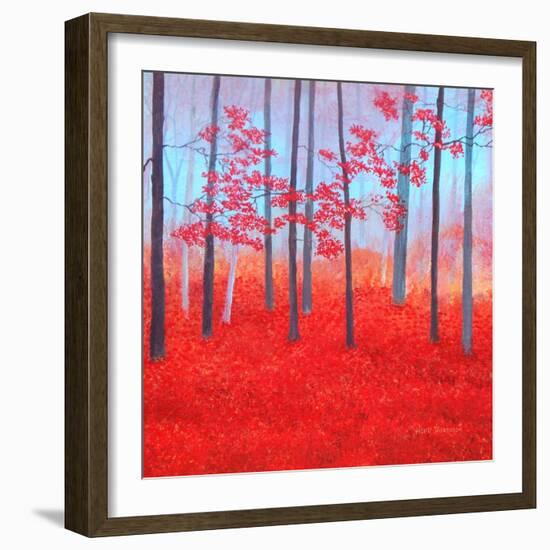 Red Forest Morning-Herb Dickinson-Framed Photographic Print