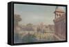 Red Fort from Jama Masjid, 2004-Tim Scott Bolton-Framed Stretched Canvas