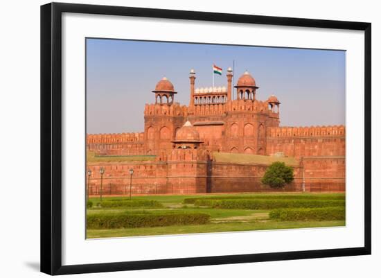 Red Fort, UNESCO World Heritage Site, Delhi, India, Asia-Gavin Hellier-Framed Photographic Print