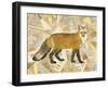 Red Fox Collage I-Nikki Galapon-Framed Art Print