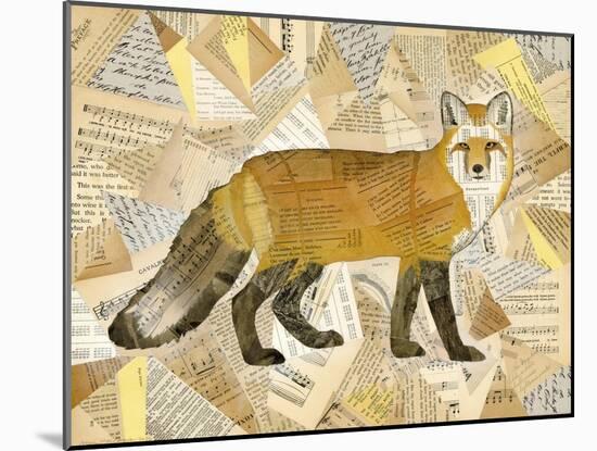 Red Fox Collage I-Nikki Galapon-Mounted Art Print
