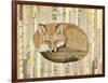 Red Fox Collage III-Nikki Galapon-Framed Art Print