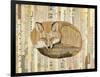 Red Fox Collage III-Nikki Galapon-Framed Art Print