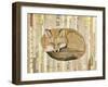 Red Fox Collage III-Nikki Galapon-Framed Art Print