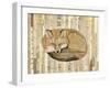 Red Fox Collage III-Nikki Galapon-Framed Art Print