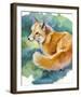 Red Fox on Green-Joni Johnson-Godsy-Framed Giclee Print