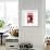 Red from London-Tosh-Framed Art Print displayed on a wall