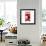 Red from London-Tosh-Framed Art Print displayed on a wall