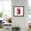 Red from London-Tosh-Framed Art Print displayed on a wall